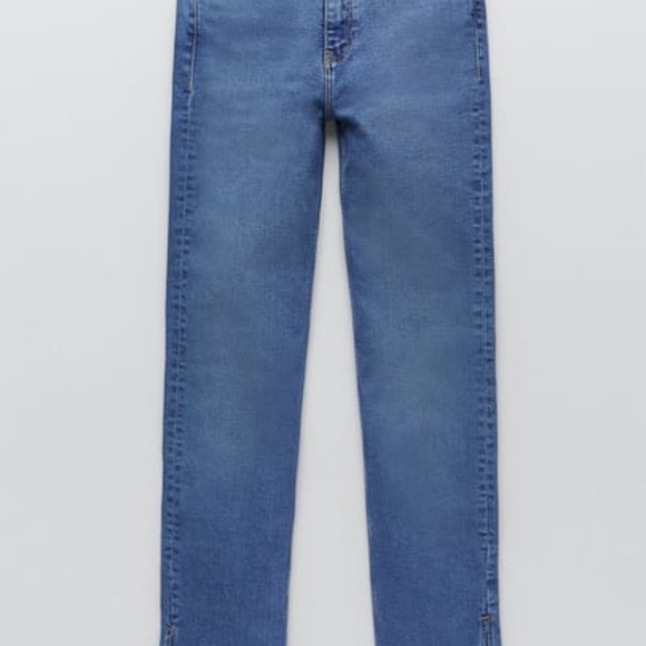 Zara Size 8 (40) Hi Rise Split Skinny Jeans NWT - Picture 2 of 6